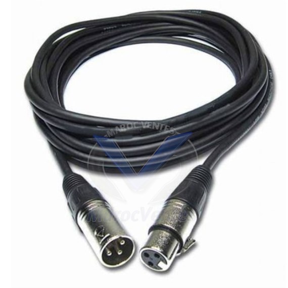 CABLE AUDIO XLR 10M MALE FEMELLE XLR 10M MALE FEMELLE